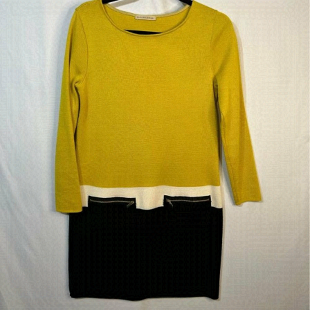MARIA BELLENTANI wool/acrylic sheath dress. Size small. Excellent condition. Nav